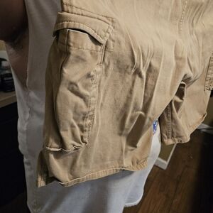 Dark khaki mens shorts